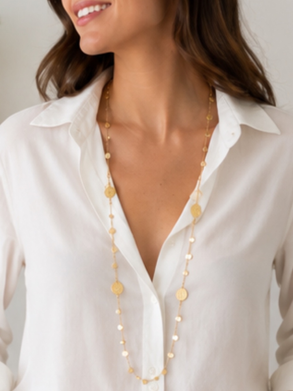 Kate Spade RARE “Flip a Coin scatter” Necklace